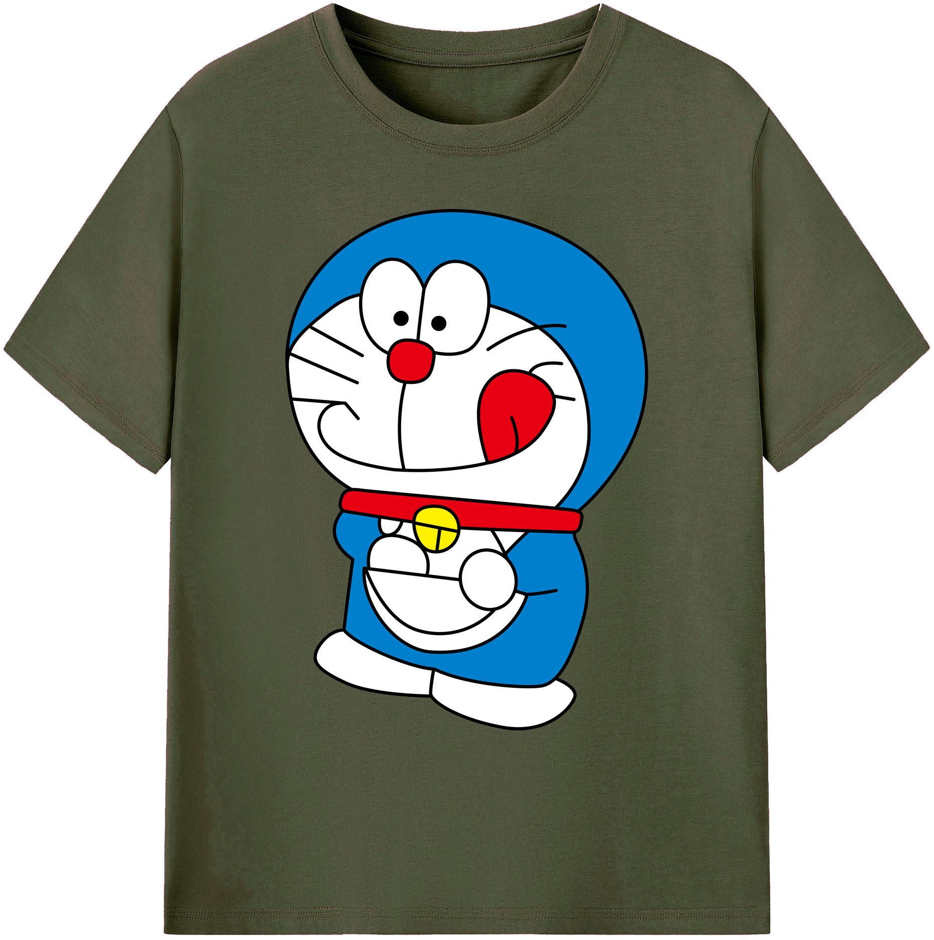 （画像用） ドラえもん Doraemon 綿100％ メンズ半袖Tシャツ｜肌触りやわらか＆通気性